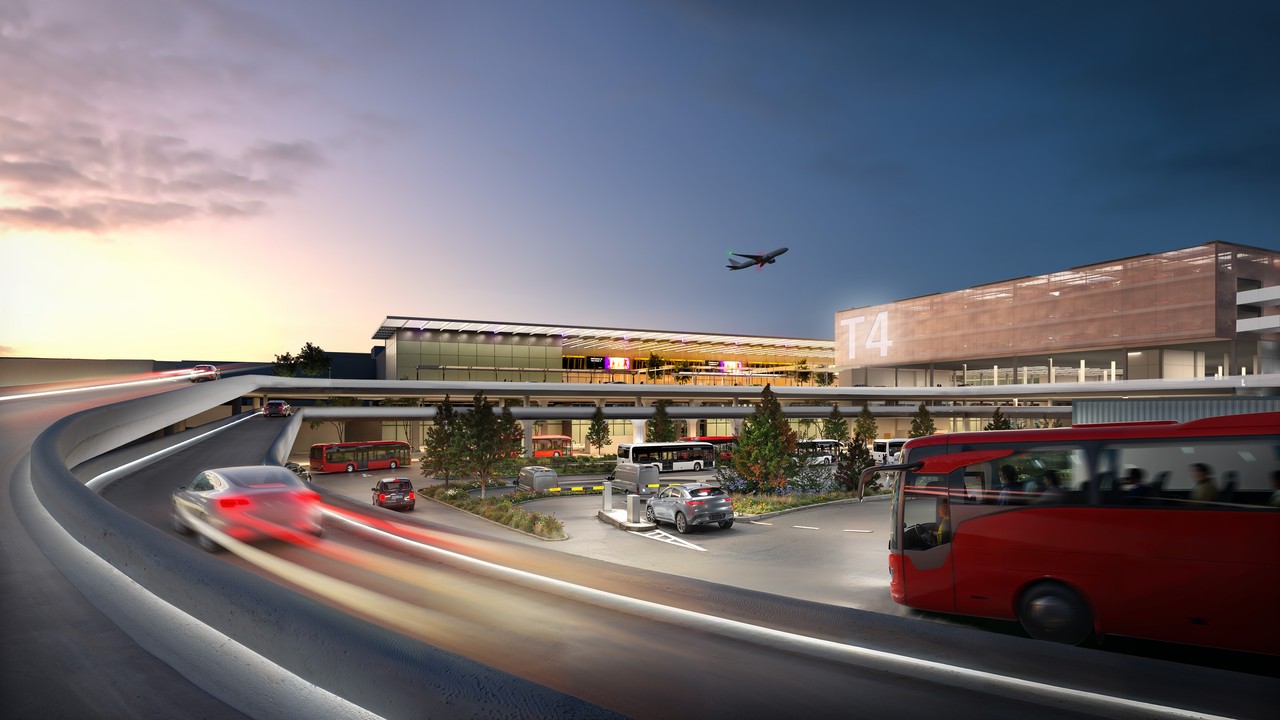 An artist rendering of Heathrow T4 revamp