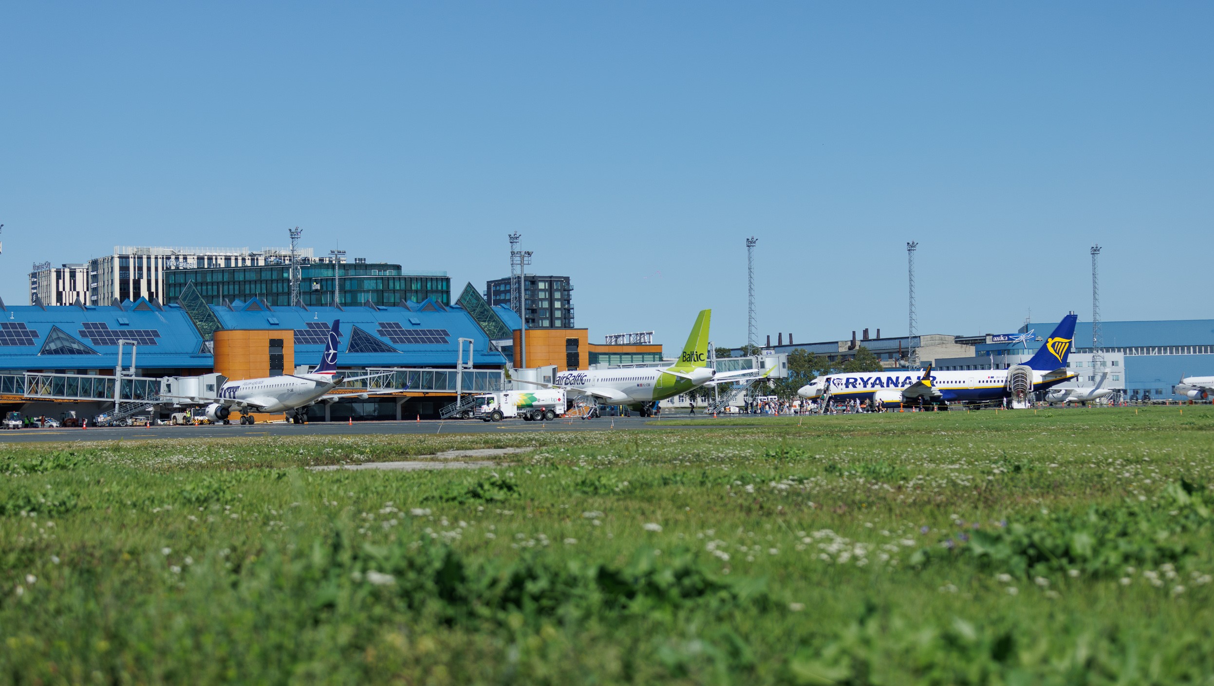 The airfield at Tallinn Airport