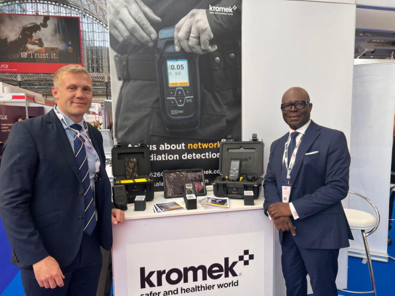 Ken and Michael at the Kromek stand at ISE 2025