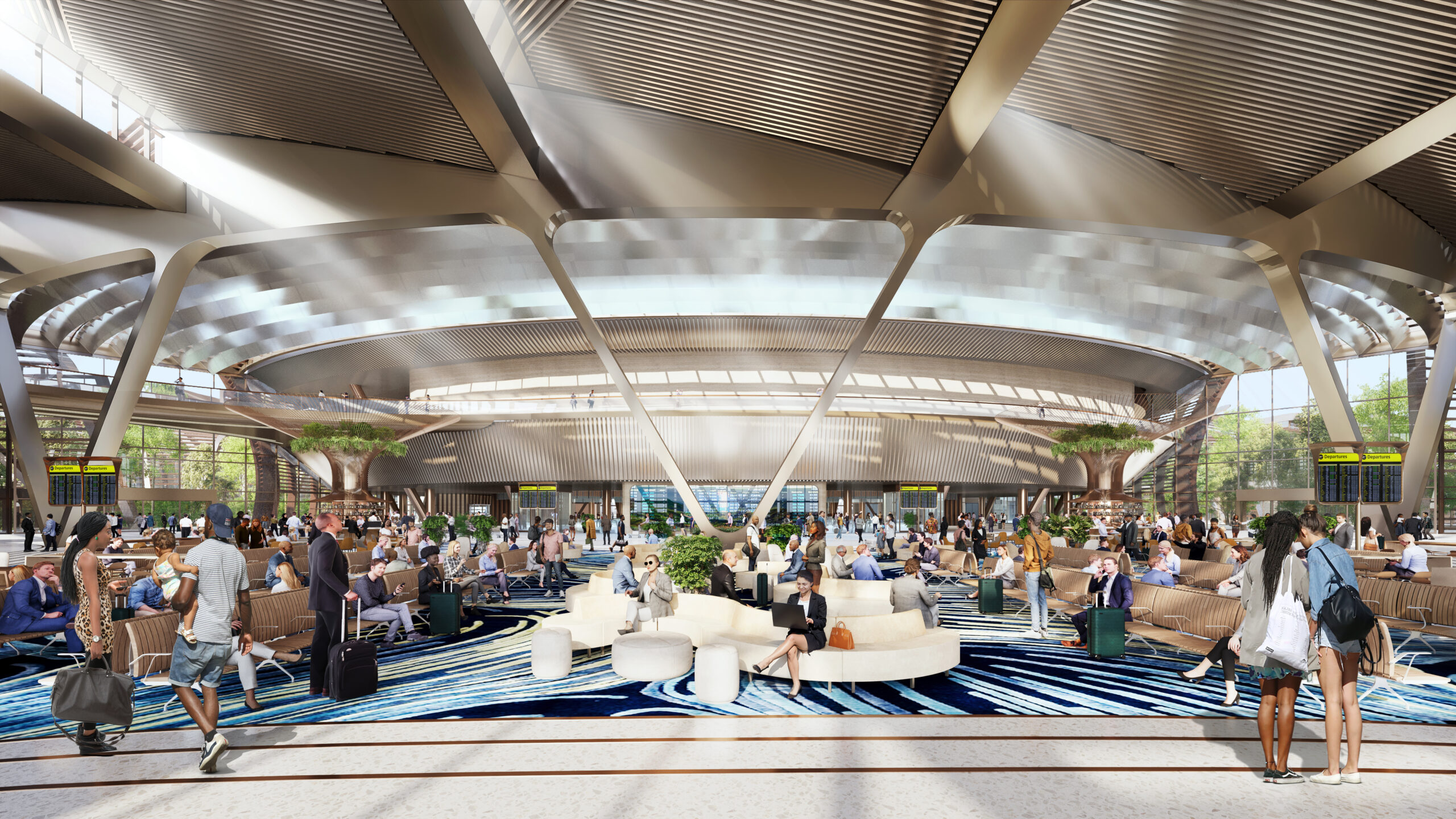 Bishoftu International Airport interior rendering