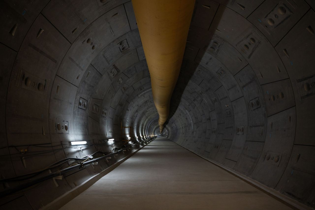 The tunnels span 1.7 kilometres
