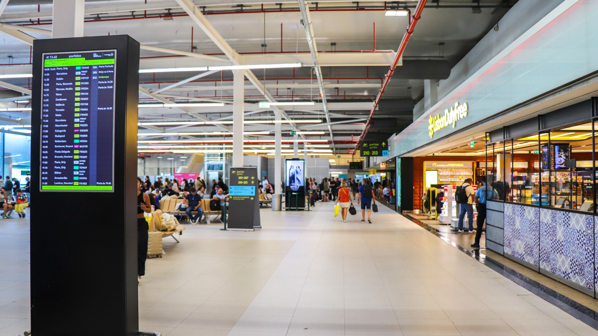 Interior of Lisbon Airport