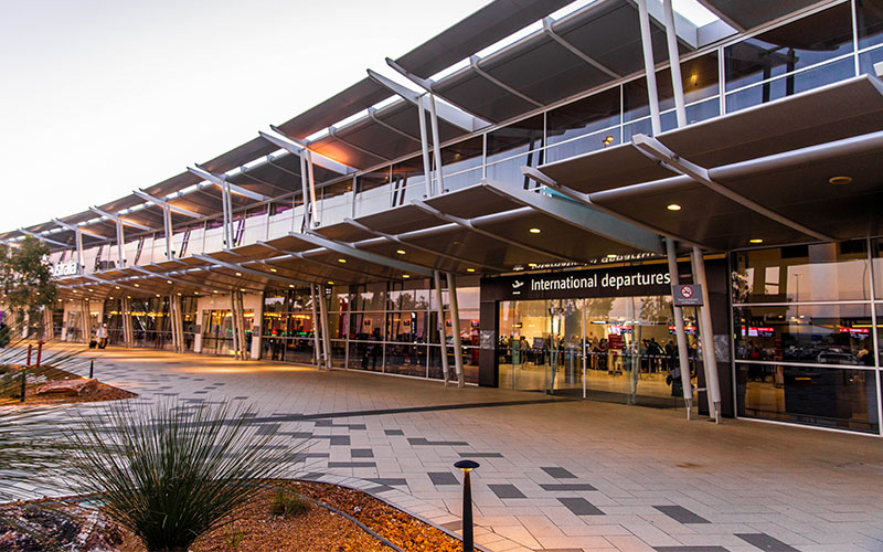 Perth Airport departure building