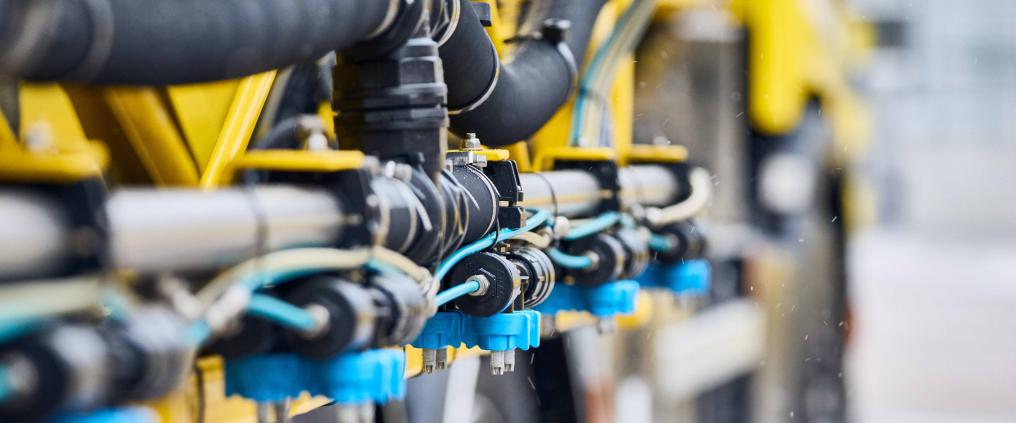 A hydrogen refuelling station