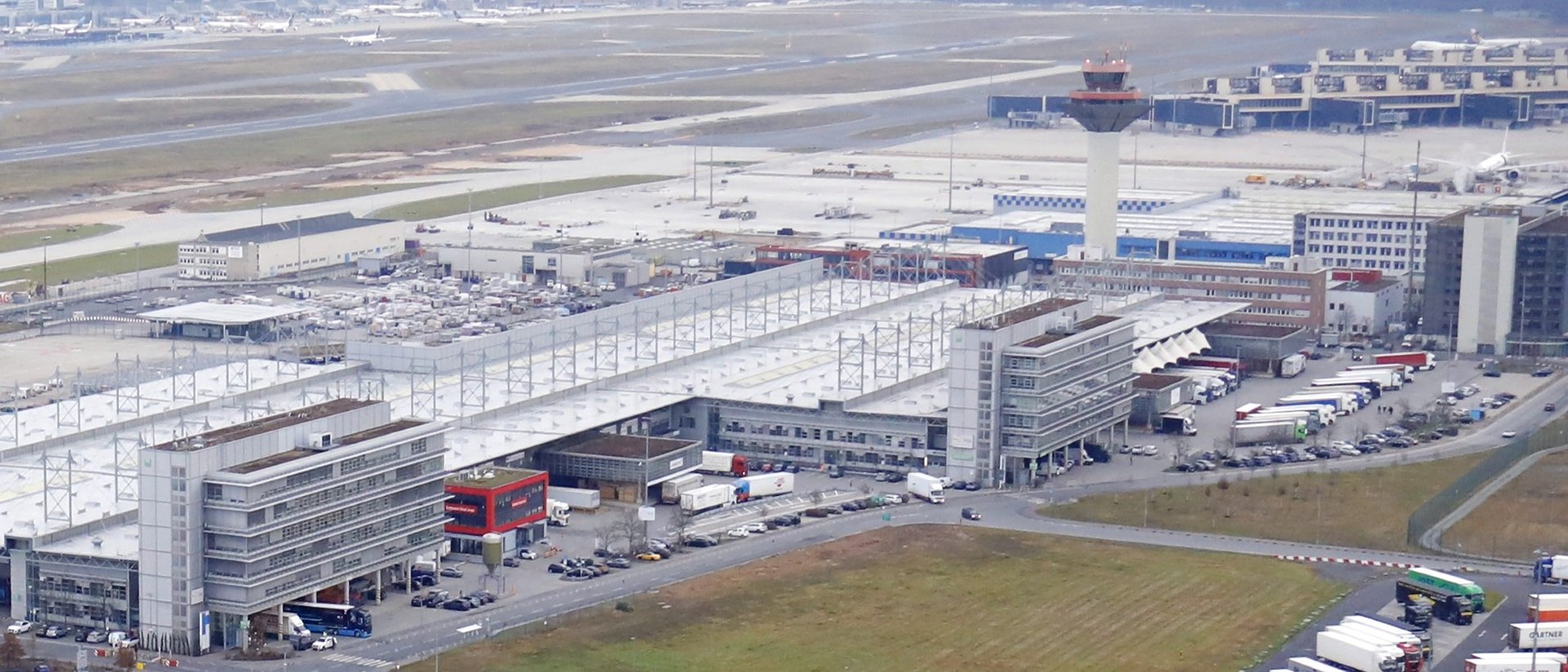 A view of the site of the new air cargo warehouse