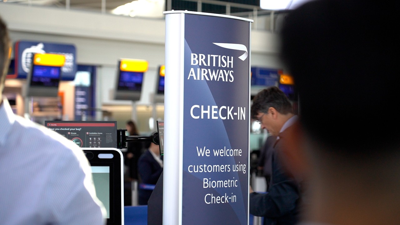 British Airways biometric check-in
