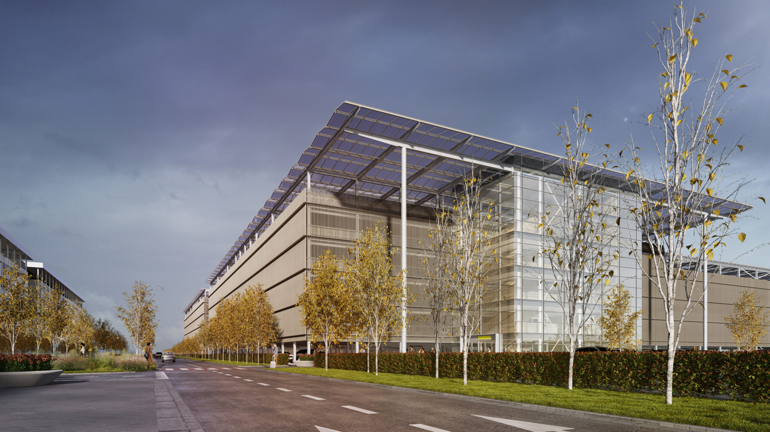 An artist rendering of the new P3 car park