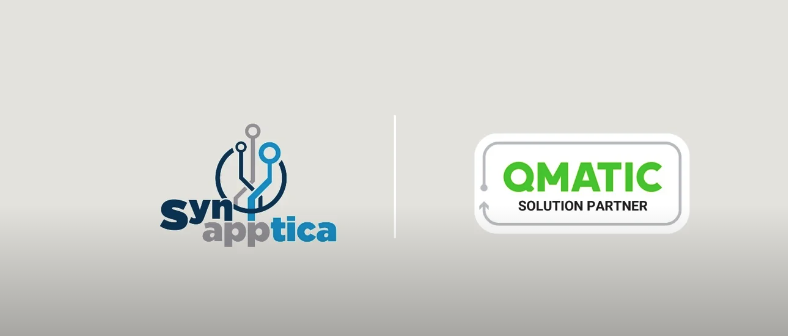 Synapptica and Qmatic logo