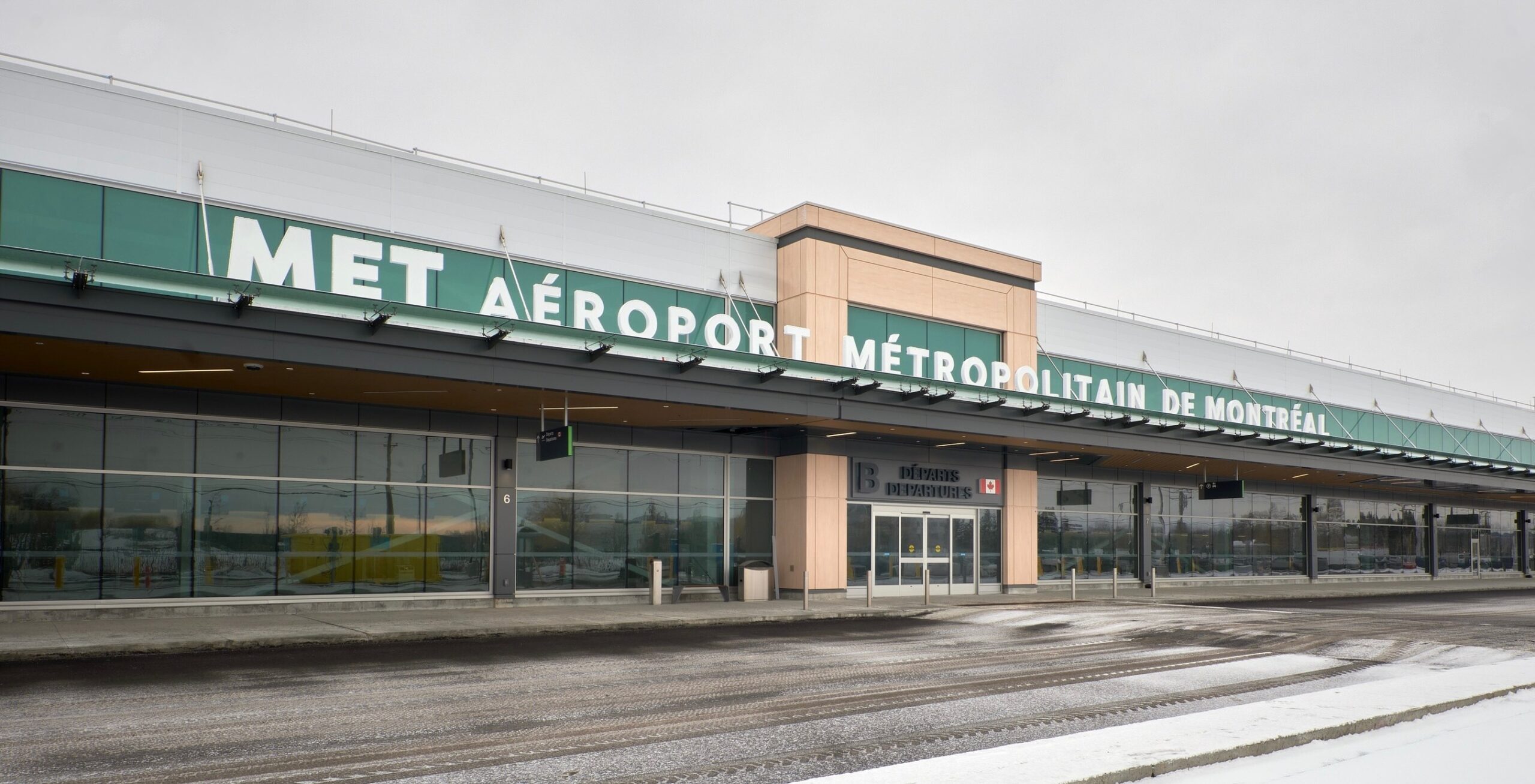 Front of the new airport 