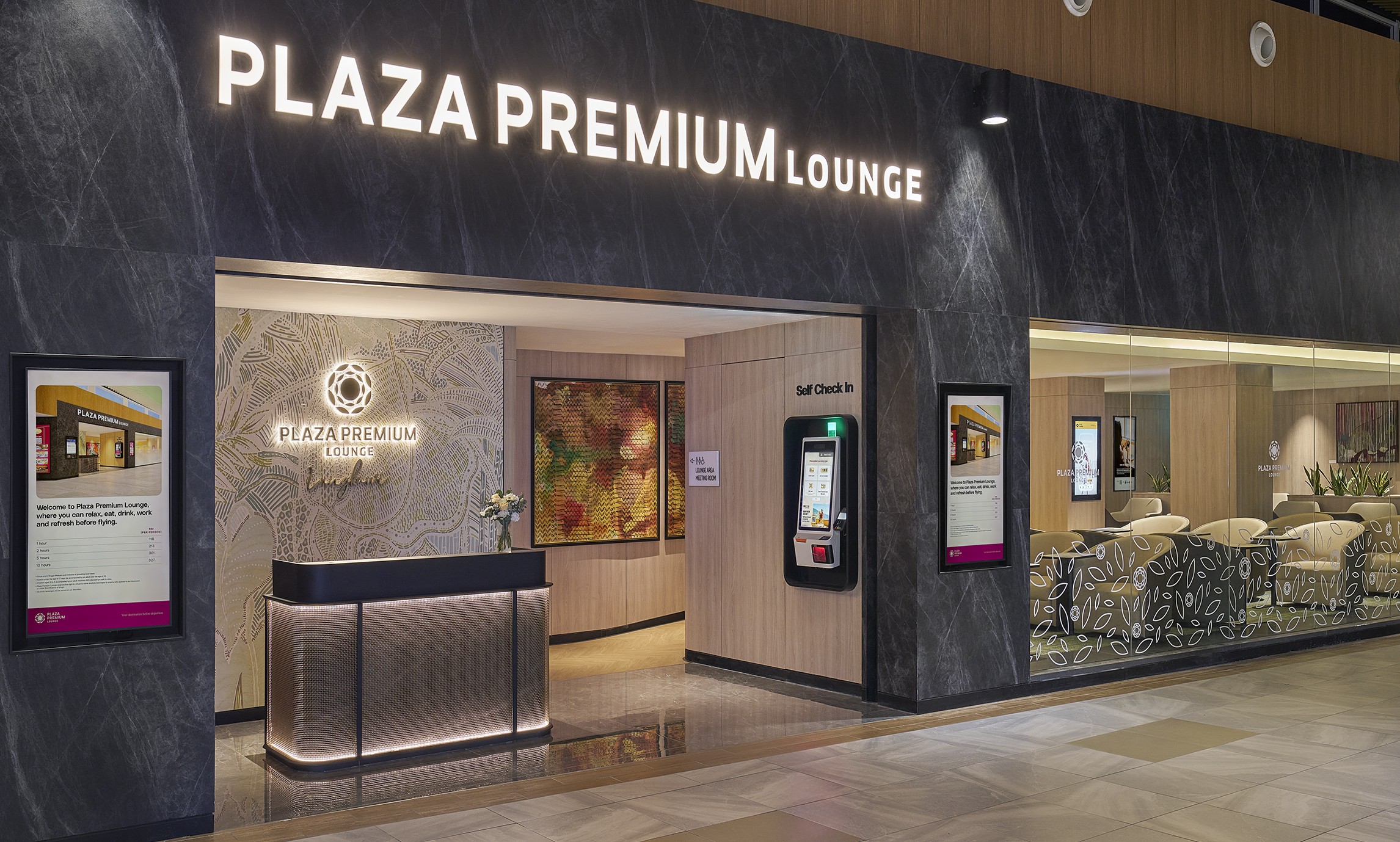 Entrance to the Plaza Premium lounge Langkawi