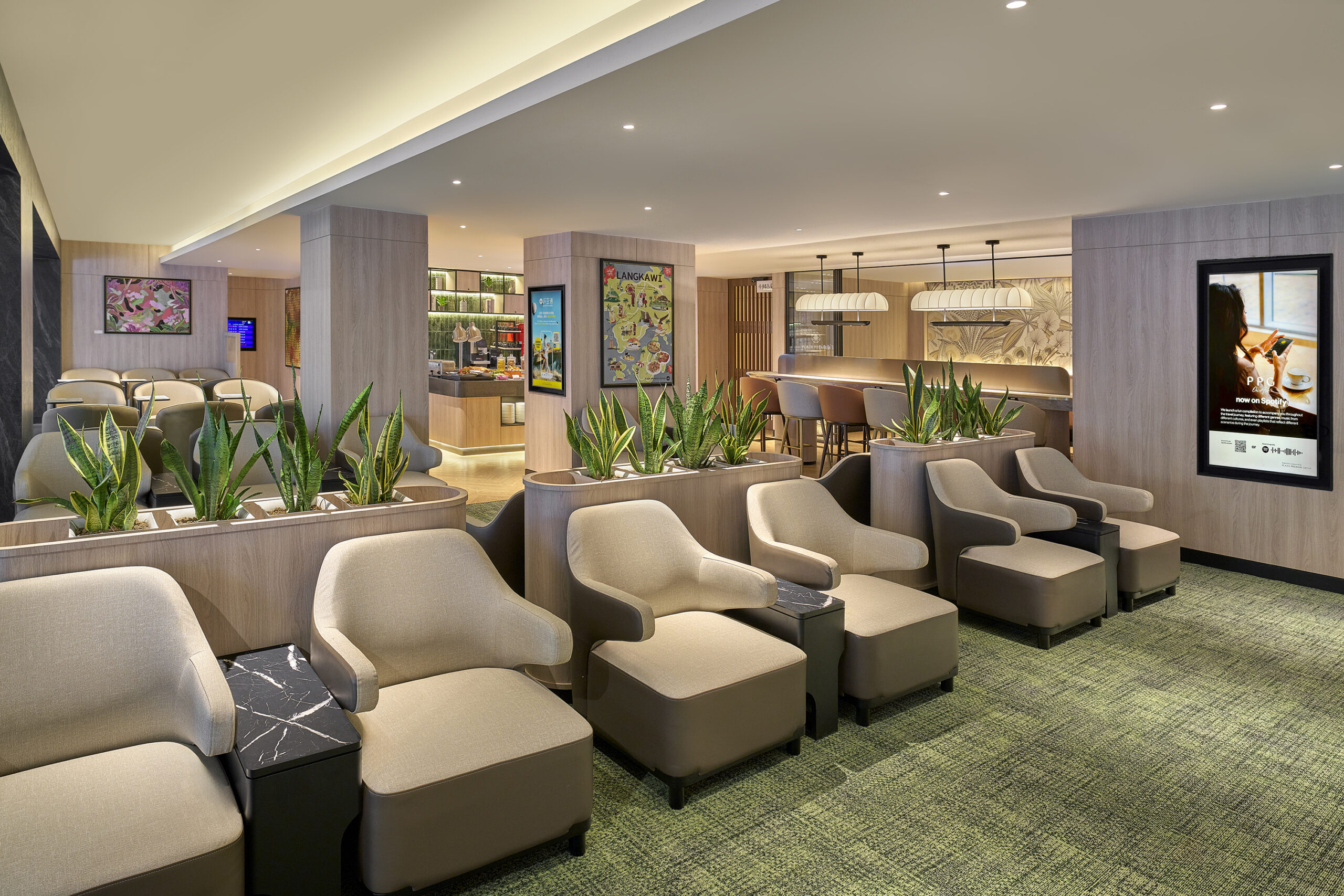 Lounge seating Plaza Premium lounge Langkawi
