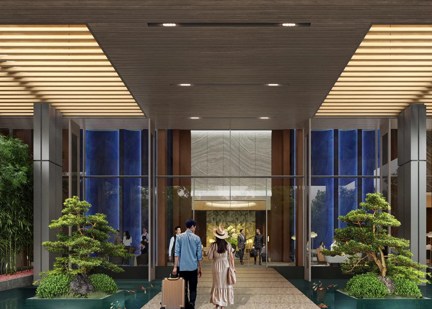 An artist impression of the new terminal entrance