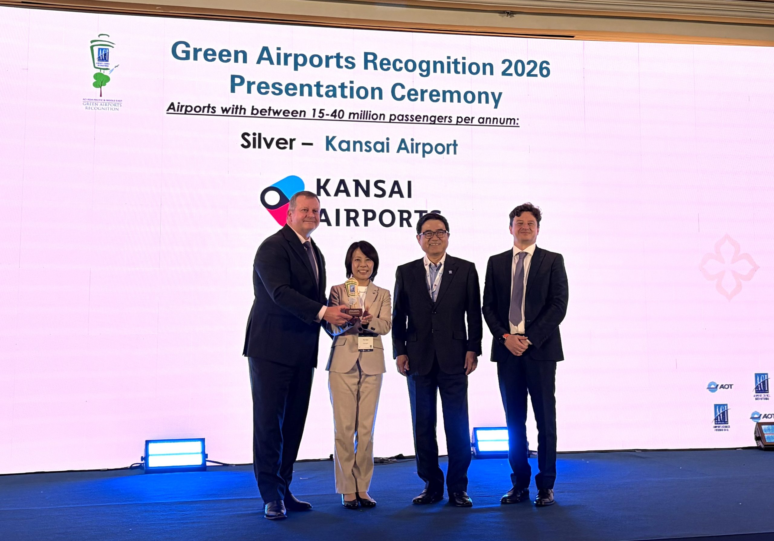 Kansai Airports received the Silver Award, denoting third place