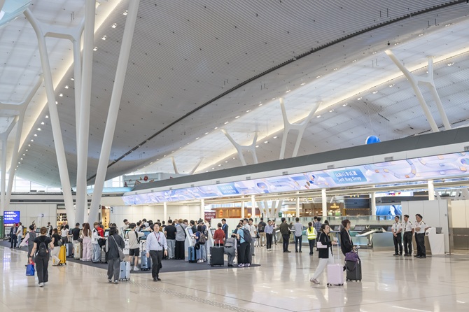 The new Terminal 2’s (T2) passenger departures facilities