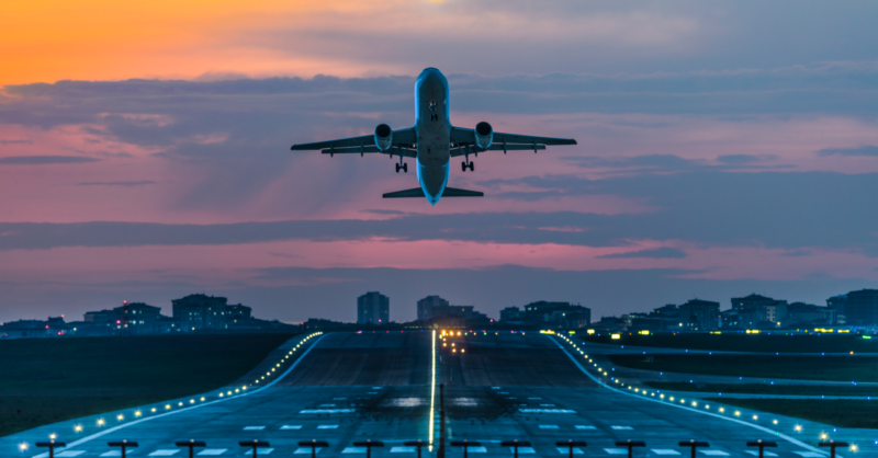 Plane taking off