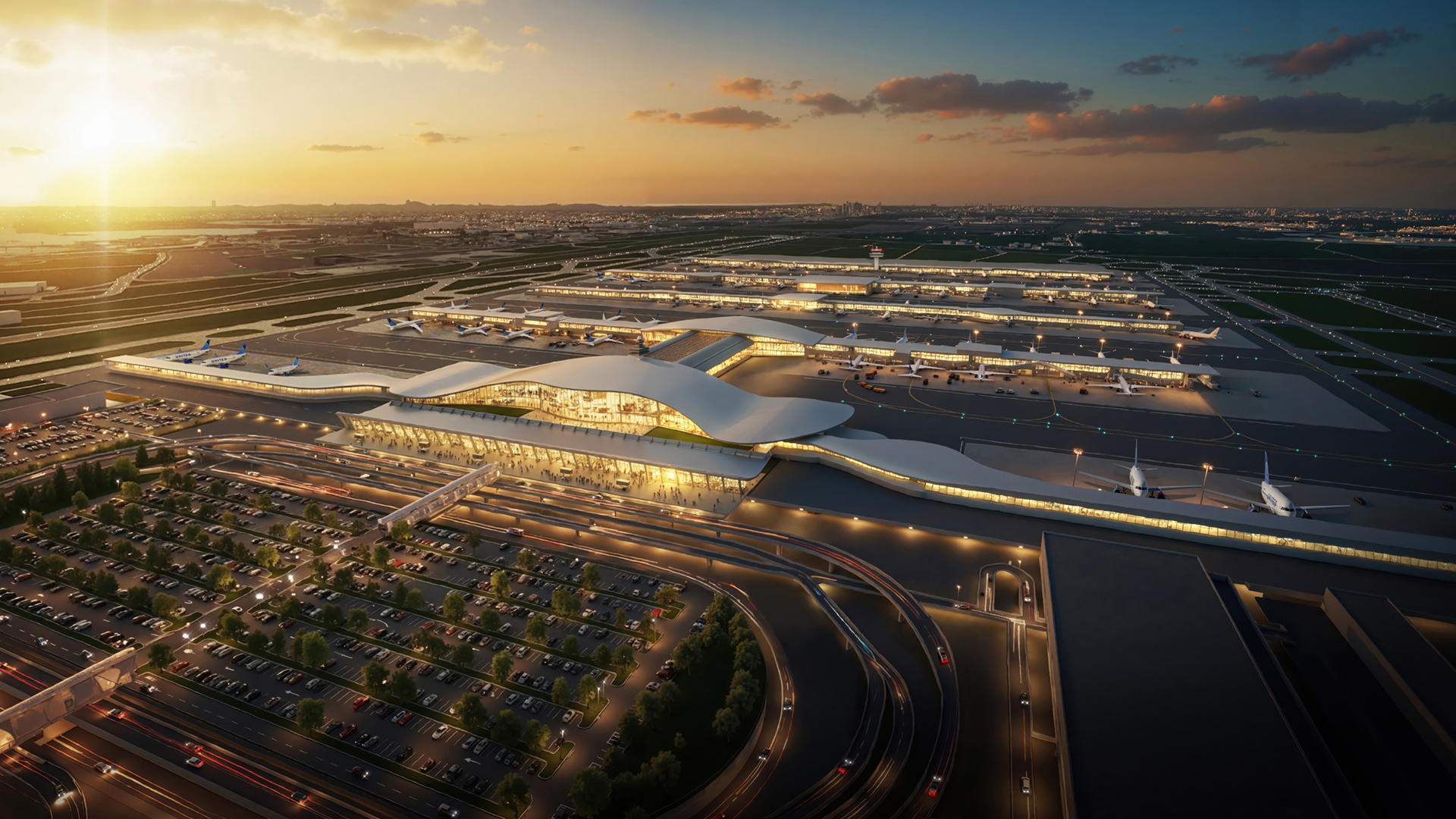 Washington Dulles Transformation - Conceptual Rendering - North Facade