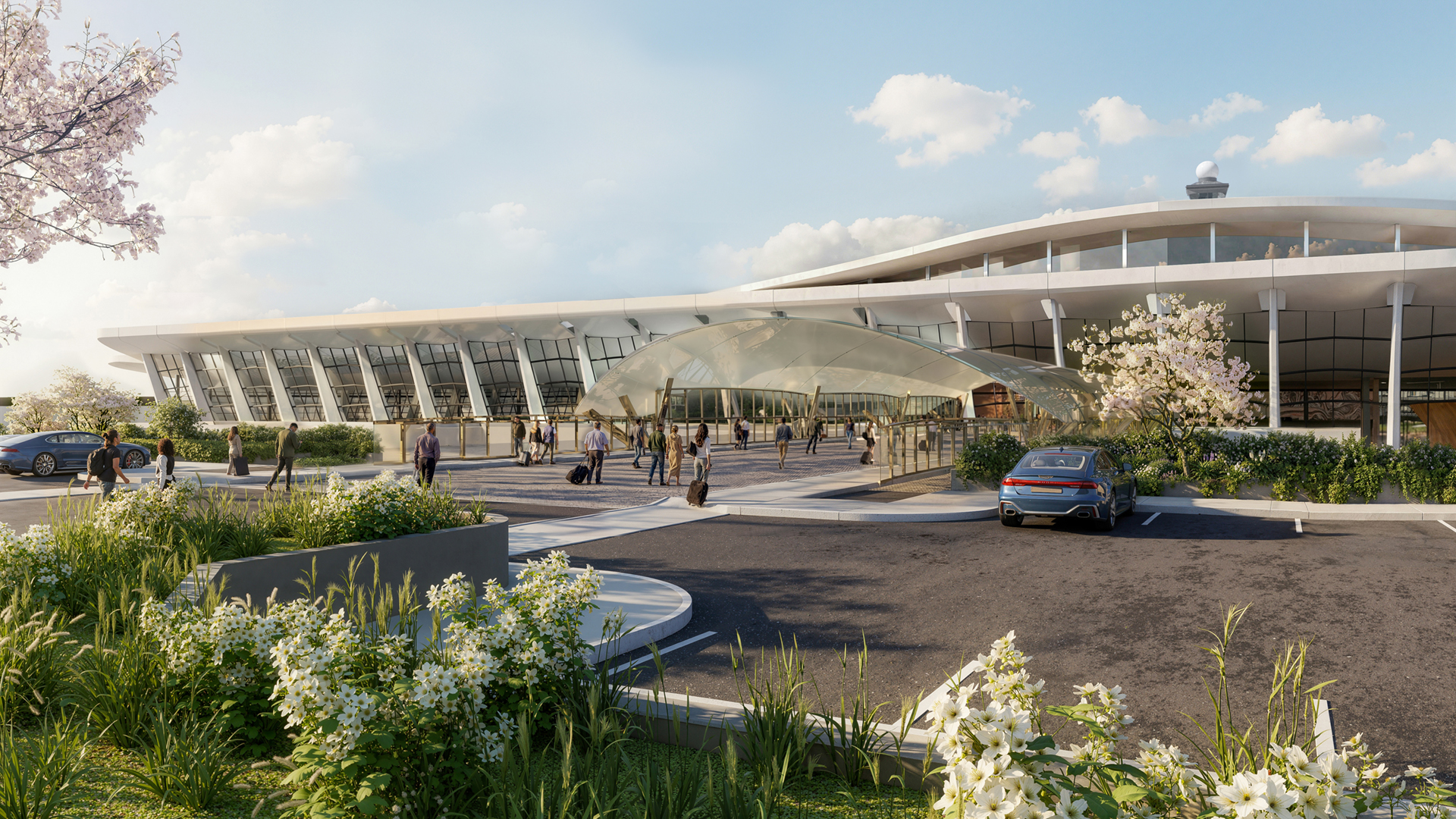 Washington Dulles Transformation - Conceptual Rendering - North Facade Side