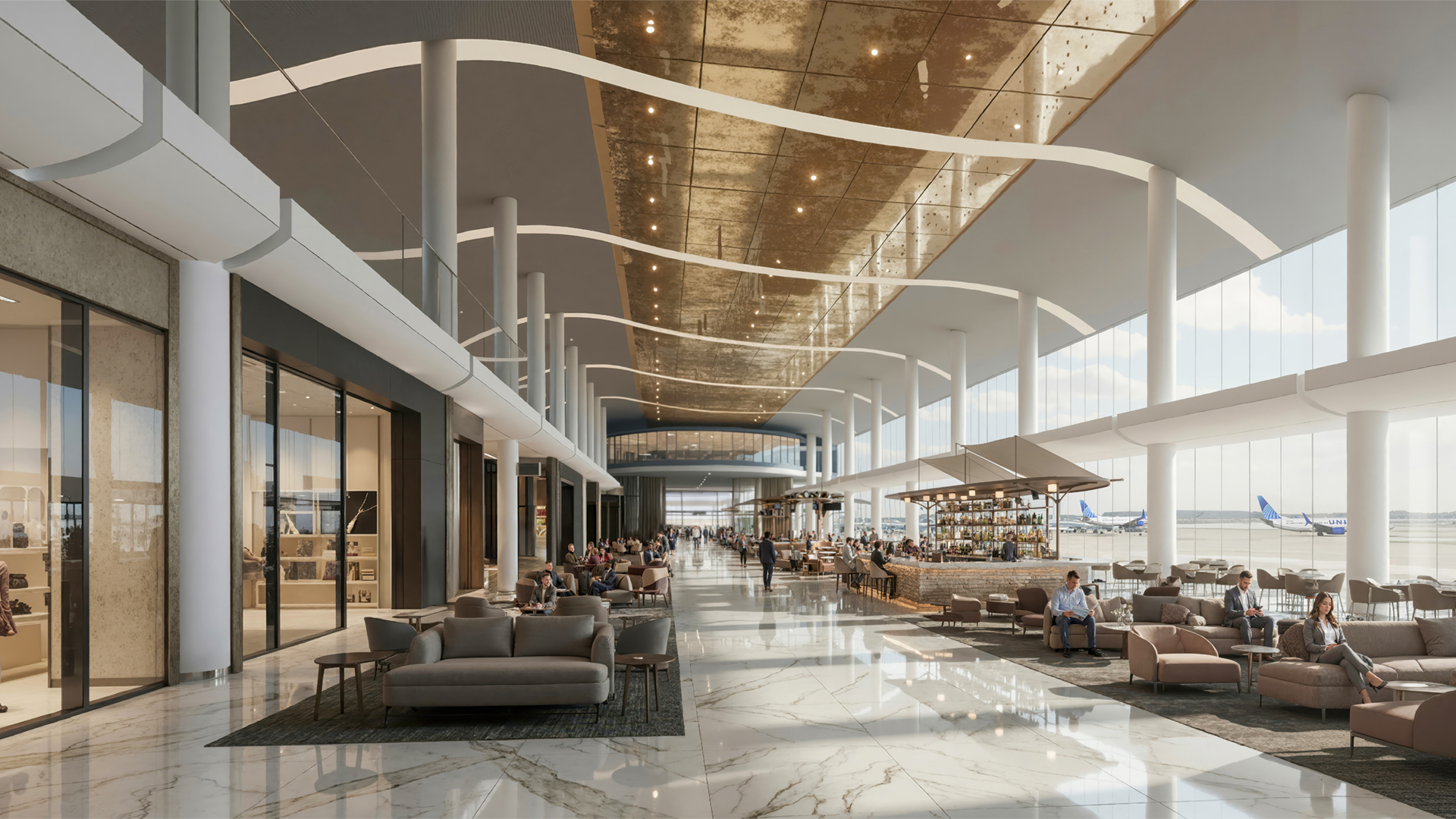 Washington Dulles Transformation - Conceptual Rendering - North Interior