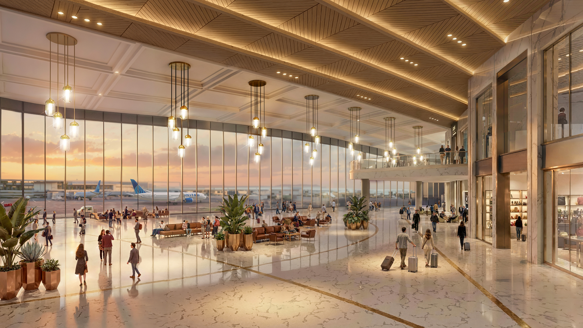 Washington Dulles Transformation - Conceptual Renderings - South Atrium
