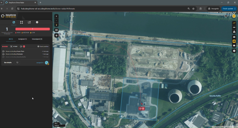 Birds eye view using SkeyDrone