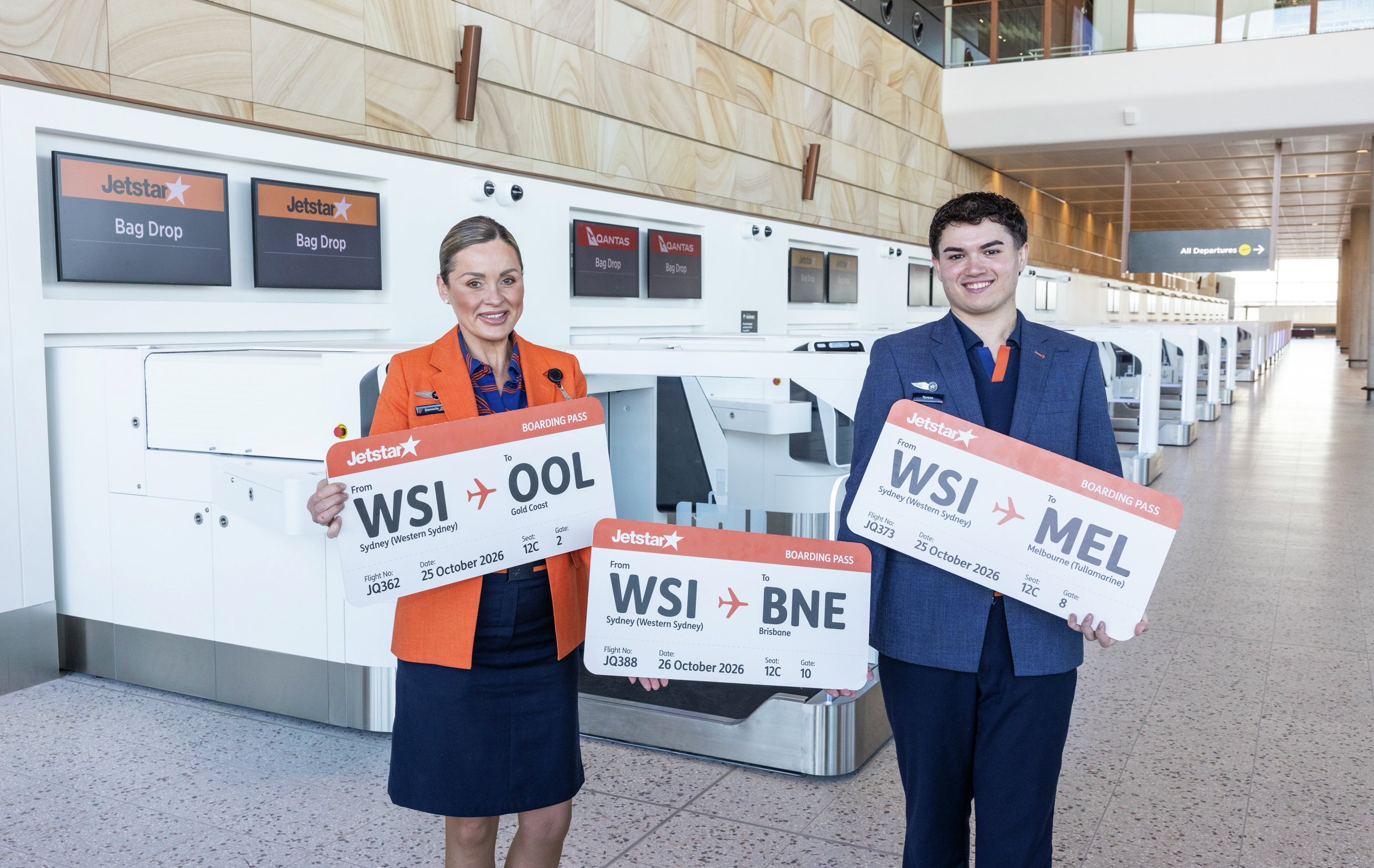 Jetstar has celebrated the successful trial flight, which landed at WSI on the morning of 1 September