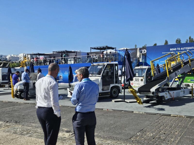 TLD's outdoor stand: “Road to Automation, improving safety and predictability.”
