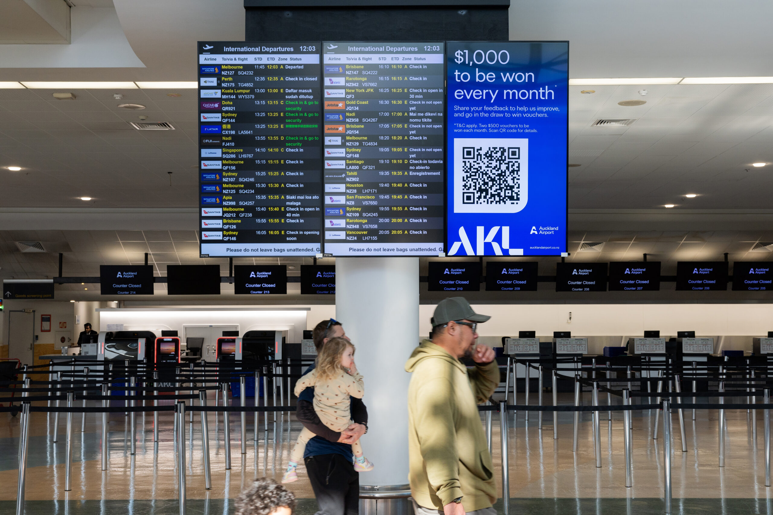Auckland Airport flight information